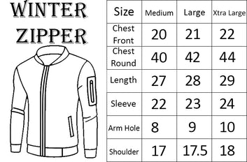 Men's Winter Bomber Zipper Jacket - Black (Edition 2) - L, Black