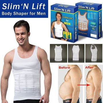 Men’s Slimming Body Shaper Vest – Tummy Control Compression Shirt