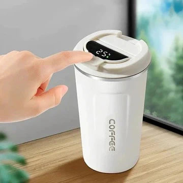 17oz insulated stainless steel mug with leakproof lid, perfect for travel, work, and outdoor use.