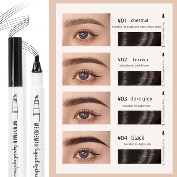 4-Tip Waterproof Eyebrow Pen