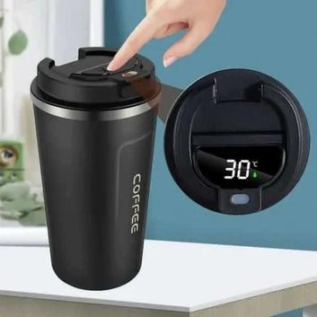 17oz insulated stainless steel mug with leakproof lid, perfect for travel, work, and outdoor use.